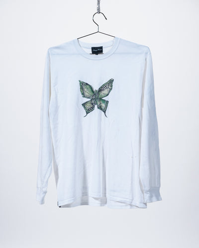 Butterfly Effect Long Sleeve T-Shirt - White