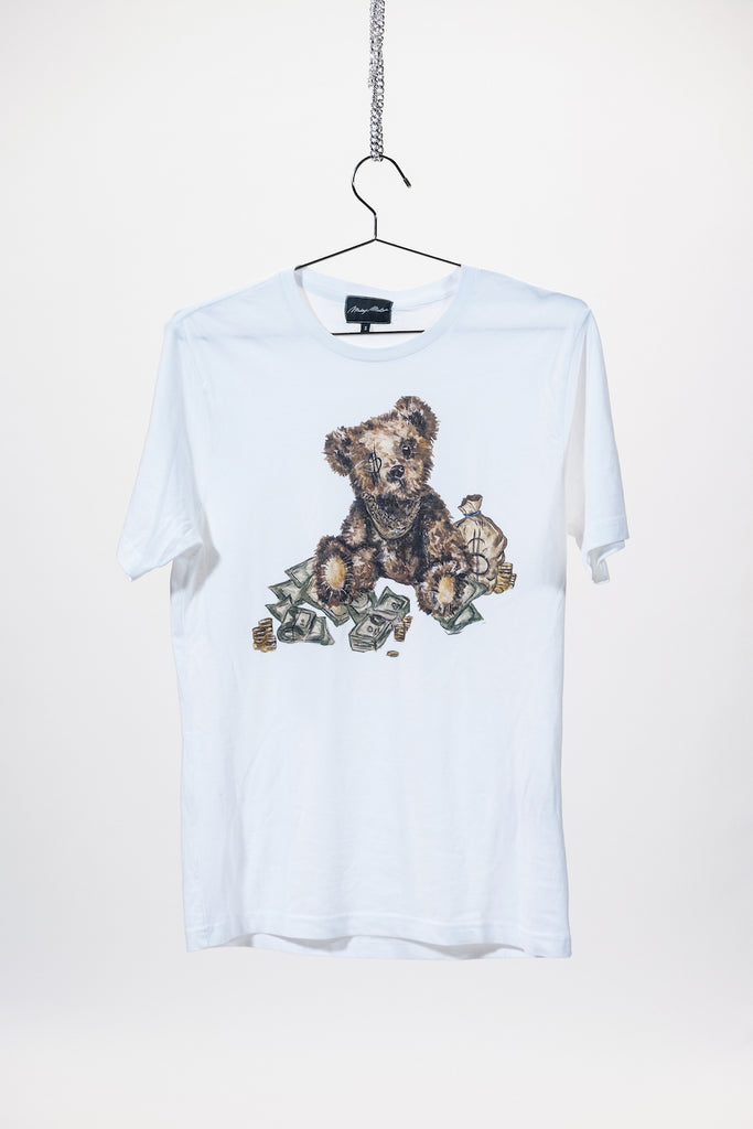 Milli Mascott Bear T Shirt - White – MNDAY MRKT
